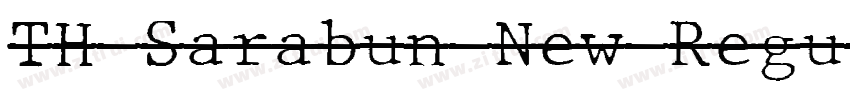 TH Sarabun New Regul字体转换